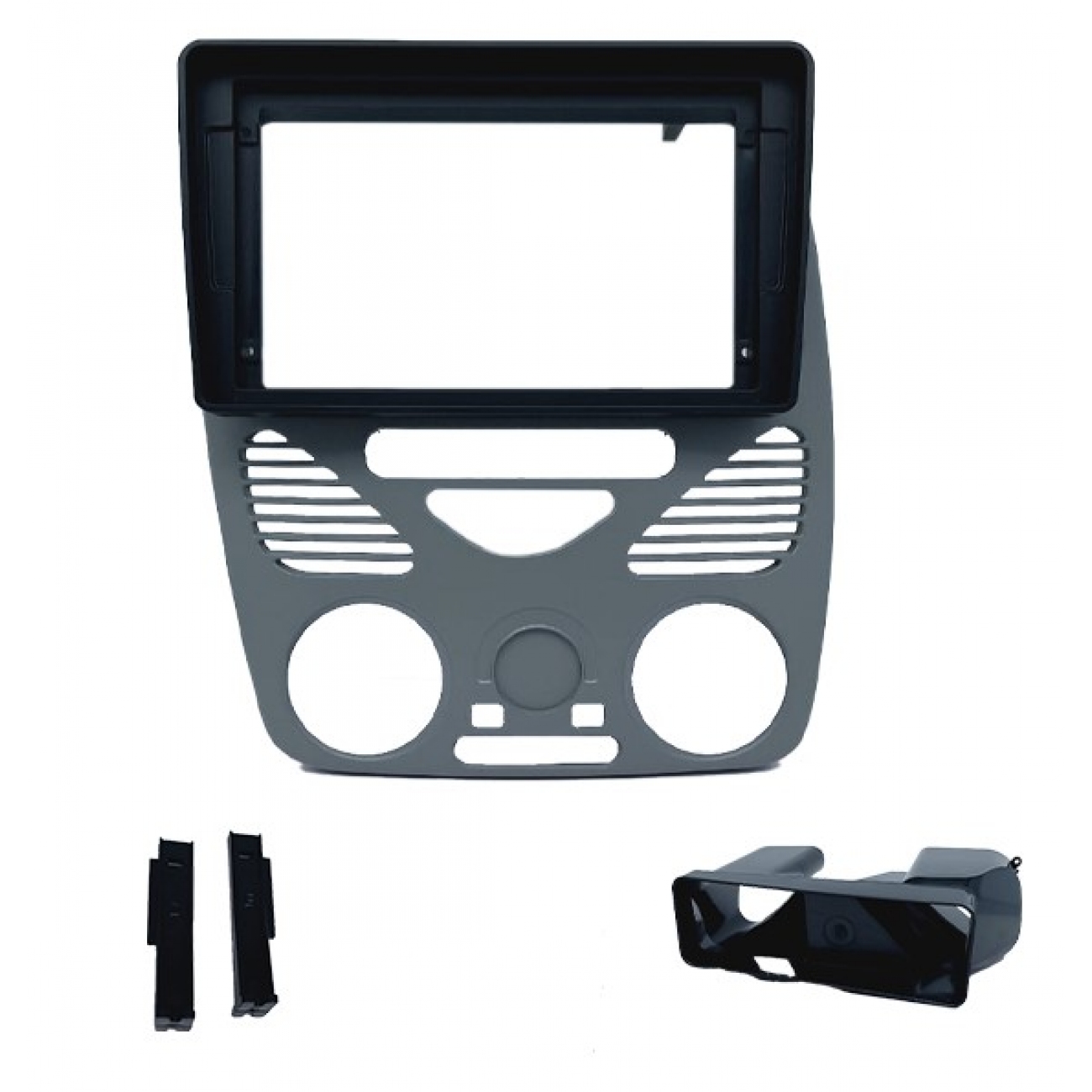 MOLDURA 9" FLUTUANTE FIAT PALIO/ SIENA/ STRADA/ WEEKEND G2 2002/2014 SEM AR 