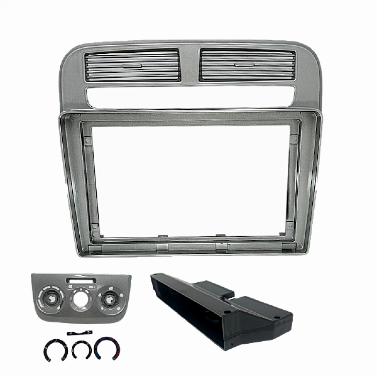 MOLDURA 9" FIAT PUNTO 2008/2012 COM CAPA DO CONTROLE AR ANALÓGICO